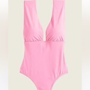 J Crew Plunge VNeck One Piece - 22 - Wild Petunia- New with tags